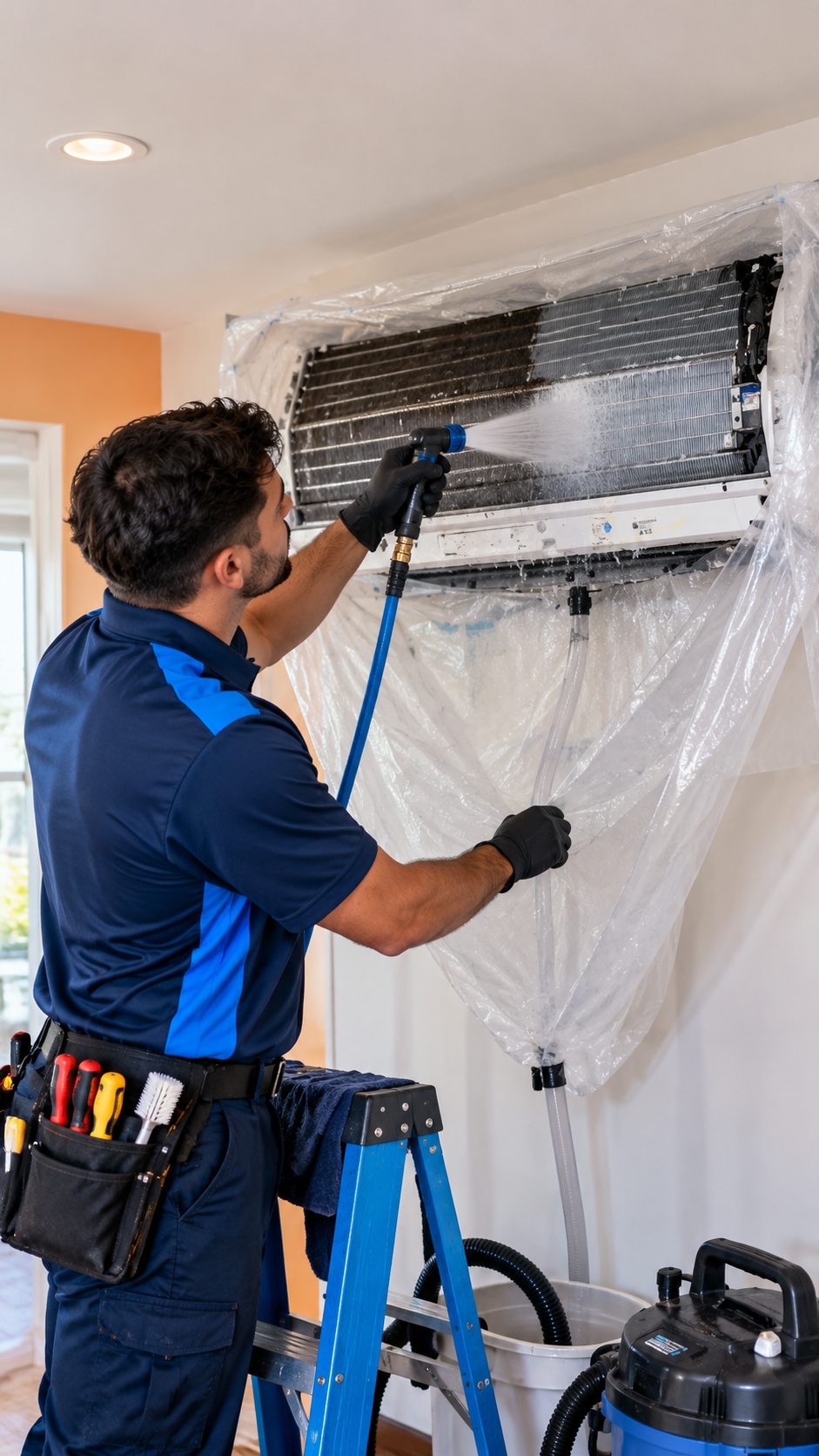 Professional ductless AC coil cleaning in Hampton, NJ Professional ductless AC coil cleaning in Hampton, NJ